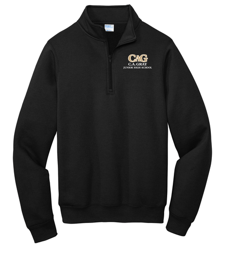 CA Gray Adult Core Fleece 1/4-Zip Pullover Sweatshirt image thumbnail