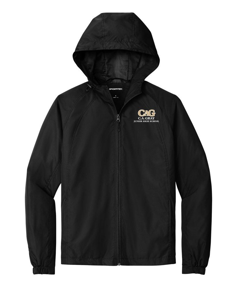 CA Gray Men's Hooded Raglan Jacket  primary image