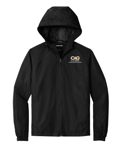 CA Gray Men's Hooded Raglan Jacket  image thumbnail