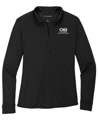 Image of CA Gray Women's Silk Touch Performance Long Sleeve Polo