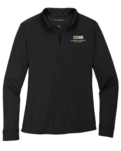 CCHS Women's Silk Touch Performance Long Sleeve Polo image thumbnail