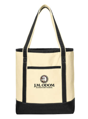 Odom Large Cotton Canvas Boat Tote  image thumbnail