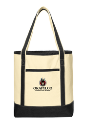 Image of Okapilco Large Cotton Canvas Boat Tote
