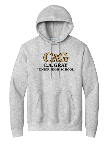 CA Gray Adult Essential Fleece Pullover Hooded Sweatshirt image thumbnail