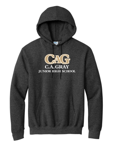 CA Gray Adult Essential Fleece Pullover Hooded Sweatshirt image thumbnail