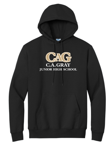 CA Gray Adult Essential Fleece Pullover Hooded Sweatshirt image thumbnail