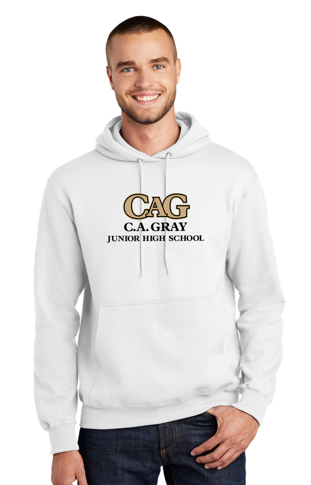 CA Gray Adult Essential Fleece Pullover Hooded Sweatshirt primary image