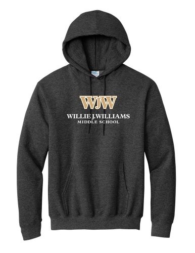 WJ Williams Adult Essential Fleece Pullover Hooded Sweatshirt image thumbnail