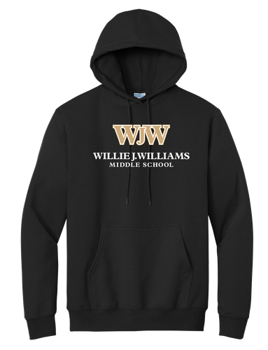 WJ Williams Adult Essential Fleece Pullover Hooded Sweatshirt image thumbnail
