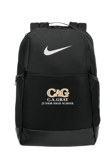 C A Gray Nike Brasilia Medium Backpack image thumbnail