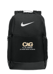 Image of C A Gray Nike Brasilia Medium Backpack