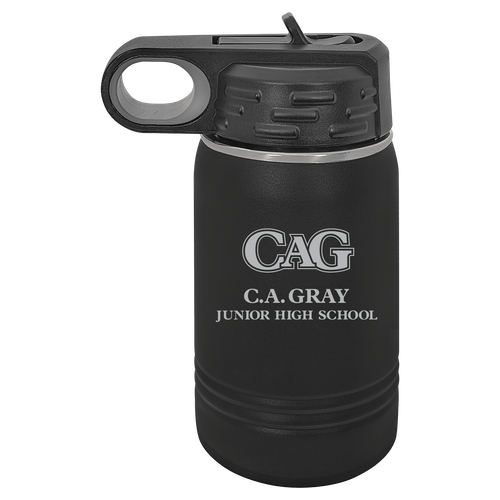 CA Gray 12oz Water Bottle image thumbnail
