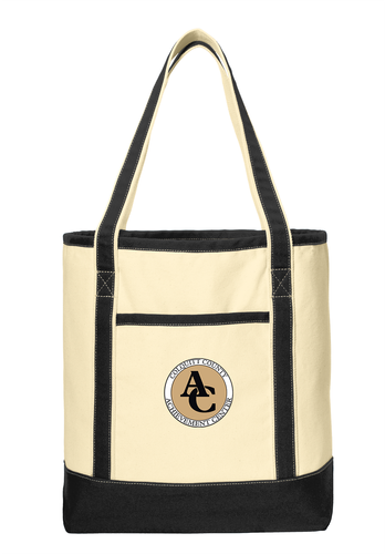 Achievement Center Large Cotton Canvas Boat Tote image thumbnail