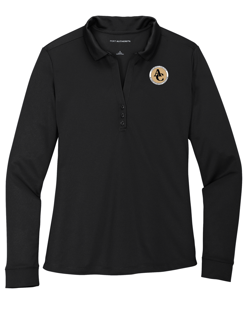 Achievement Center Women's Silk Touch Performance Long Sleeve Polo primary image