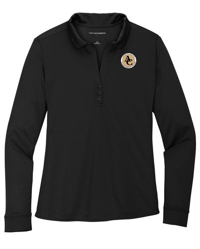 Achievement Center Women's Silk Touch Performance Long Sleeve Polo image thumbnail