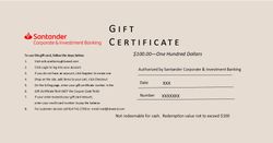 Image of $100 E-Gift Certificate  