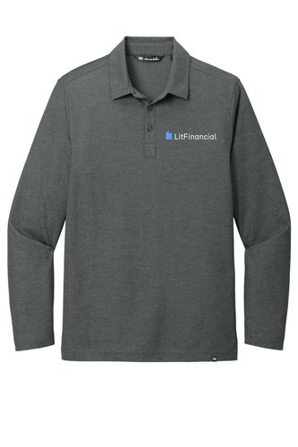 TravisMathew Oceanside Heather Long Sleeve Polo image thumbnail