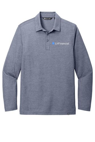 TravisMathew Oceanside Heather Long Sleeve Polo image thumbnail