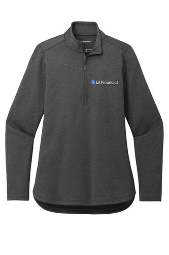 Port Authority Ladies C-FREE Double Knit 1/4-Zip image thumbnail