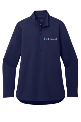 Port Authority Ladies C-FREE Double Knit 1/4-Zip image thumbnail