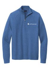 Image of Brooks Brothers Cotton Stretch 1/4-Zip Sweater