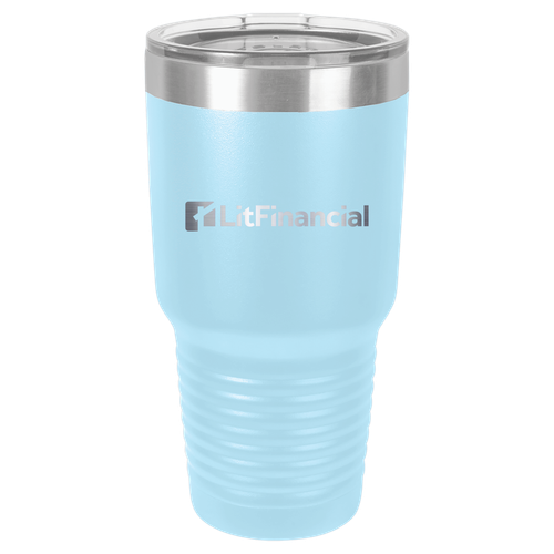Polar Camel 30 oz. Vacuum Insulated Ringneck Tumbler with Clear Lid image thumbnail