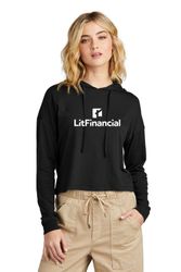 Image of District Women's Perfect Tri Midi Long Sleeve Hoodie