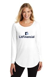 Image of District Women's Perfect Tri Long Sleeve Tunic Tee