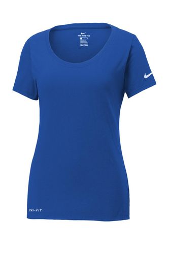 Nike Ladies Dri-FIT Cotton/Poly Scoop Neck Tee image thumbnail