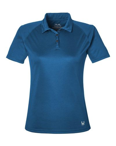 HUK Women’s LoPro Solid Performance Polo image thumbnail HUK Women’s LoPro Solid Performance Polo image thumbnail
