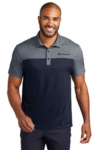 Port Authority Fine Pique Blend Blocked Polo image thumbnail