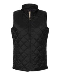 Image of Women's Vintage Diamond Quilted Vest - W207359