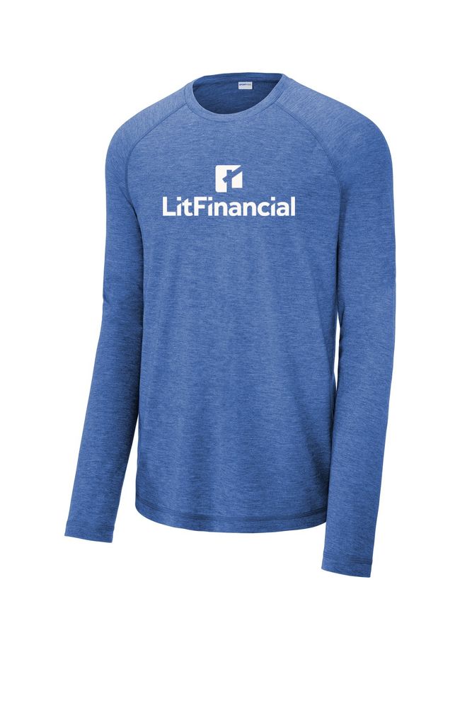 Sport-Tek PosiCharge Long Sleeve Tri-Blend Wicking Raglan Tee primary image