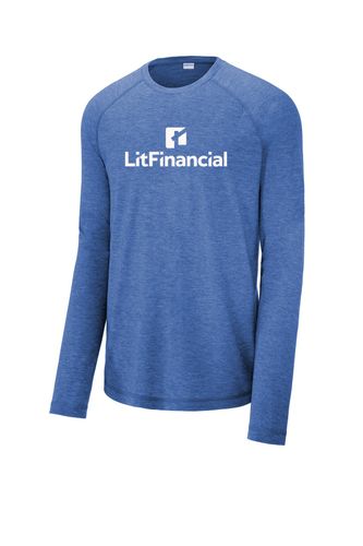 Sport-Tek PosiCharge Long Sleeve Tri-Blend Wicking Raglan Tee image thumbnail