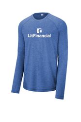 Image of Sport-Tek PosiCharge Long Sleeve Tri-Blend Wicking Raglan Tee