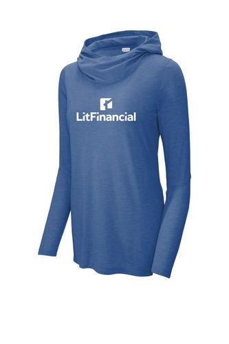 Sport-Tek Women's PosiCharge Tri-Blend Wicking Long Sleeve Hoodie image thumbnail
