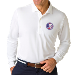 Image of USA Men's Aqua-Dry Long Sleeve Polo (QS)