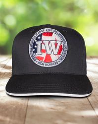 Image of Black Sandwich-Brim Hat (QS)