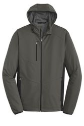 Image of Port Authority Active Hooded Soft Shell Jacket. J719