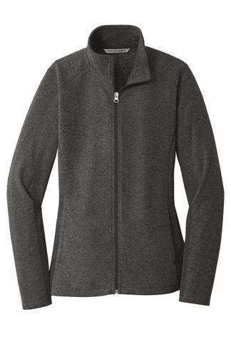 Port Authority Ladies Heather Microfleece Full-Zip Jacket. L235 image thumbnail