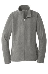 Image of Port Authority Ladies Heather Microfleece Full-Zip Jacket. L235