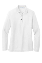 Image of Port Authority Women's Silk Touch Long Sleeve Polo. L500LS
