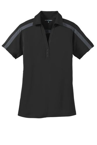 Port Authority Ladies Silk Touch Performance Colorblock Stripe Polo. L547 image thumbnail
