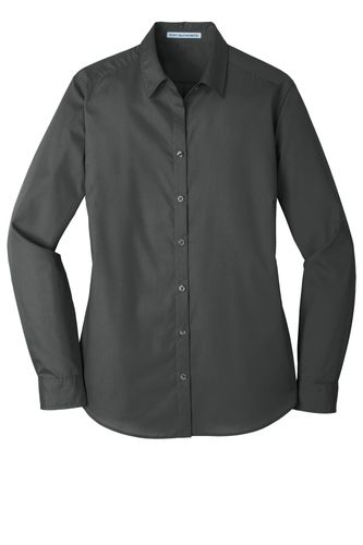 Port Authority Ladies Long Sleeve Carefree Poplin Shirt. LW100 image thumbnail