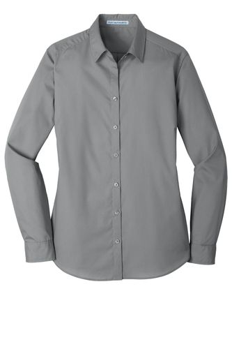 Port Authority Ladies Long Sleeve Carefree Poplin Shirt. LW100 image thumbnail