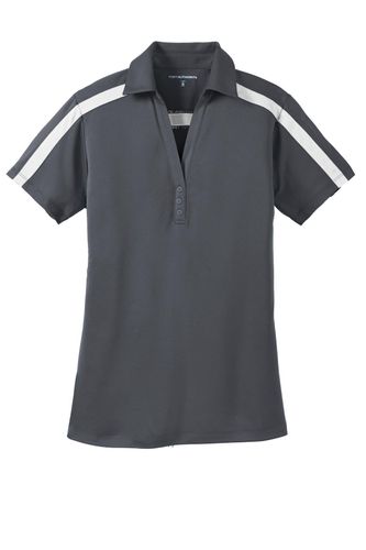 Port Authority Ladies Silk Touch Performance Colorblock Stripe Polo. L547 image thumbnail