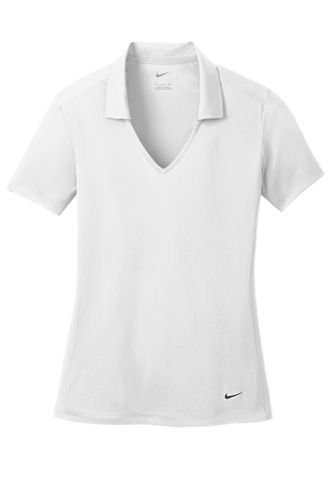 Nike Ladies Dri-FIT Vertical Mesh Polo. 637165 image thumbnail
