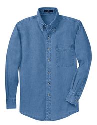 Image of Port Authority Long Sleeve Denim Shirt