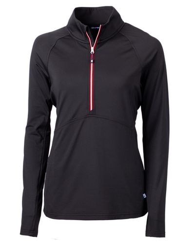 Cutter & Buck Adapt Eco Knit Stretch Recycled Womens Half Zip Pullover image thumbnail