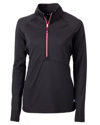 Image of Cutter & Buck Adapt Eco Knit Stretch Recycled Womens Half Zip Pullover